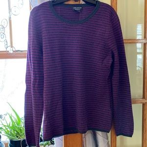 NWT Lord & Taylor crew neck cashmere sweater